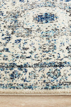 Aurora Mist White Transitional Runner Rug