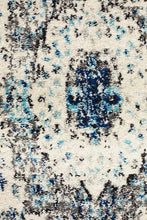 Aurora Mist White Transitional Runner Rug