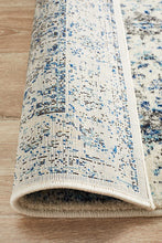 Aurora Mist White Transitional Runner Rug