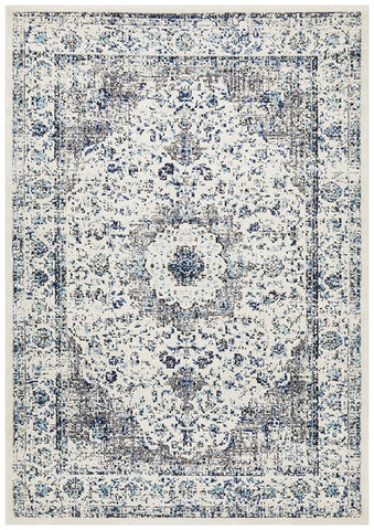 Aurora Mist White Transitional Rug