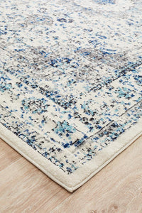 Aurora Mist White Transitional Rug