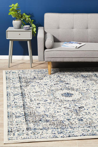 Aurora Mist White Transitional Rug