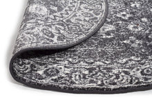 Evoke Estella Charcoal Transitional Round Rug