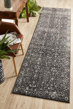 Aurora Estella Charcoal Transitional Runner Rug