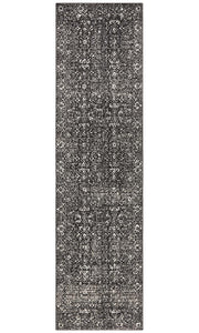 Aurora Estella Charcoal Transitional Runner Rug