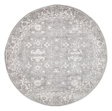 Evoke Pidgeon Grey Transitional Round Rug