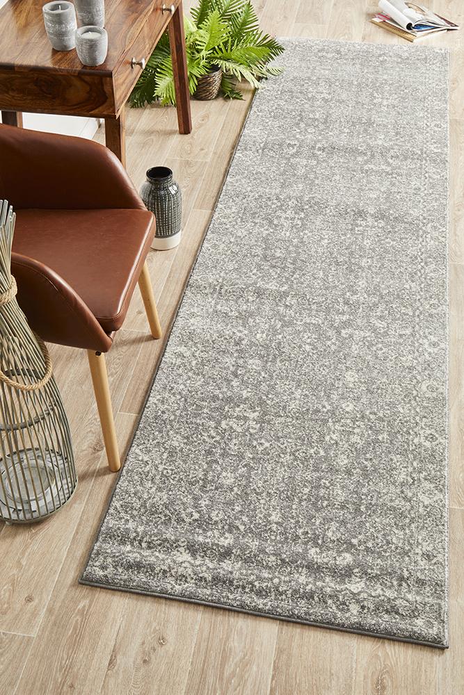 Aurora Pidgeon Grey Transitional Runner Rug