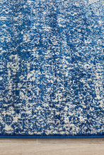 Aurora Boho Navy Transitional Runner Rug