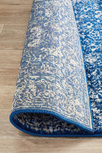Aurora Boho Navy Transitional Runner Rug