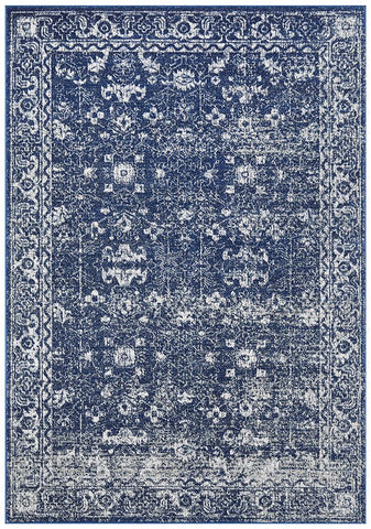 Aurora Boho Navy Transitional Rug