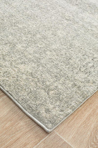 Aurora Shine Silver Transitional Runner Rug