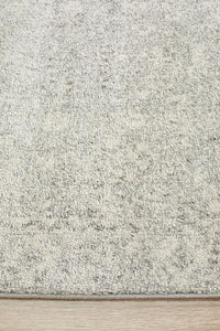 Aurora Shine Silver Transitional Runner Rug