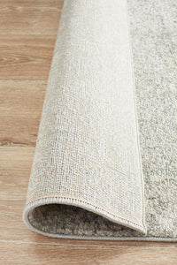 Aurora Shine Silver Transitional Runner Rug