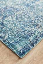 Aurora Muse Blue Transitional Runner Rug