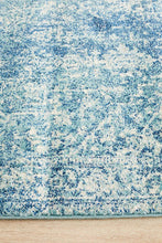 Aurora Muse Blue Transitional Runner Rug