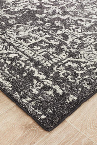 Aurora Scape Charcoal Transitional Rug