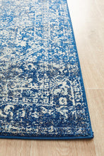 Aurora Contrast Navy Transitional Runner Rug