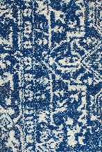 Aurora Contrast Navy Transitional Runner Rug