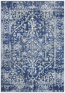 Aurora Contrast Navy Transitional Rug