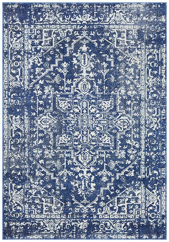 Aurora Contrast Navy Transitional Rug