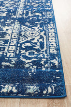 Aurora Contrast Navy Transitional Rug