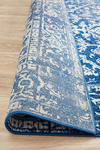 Aurora Contrast Navy Transitional Rug