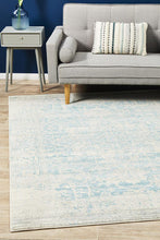 Aurora Glacier White Blue Transitional Rug