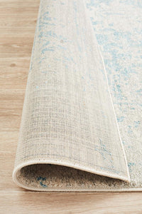 Aurora Glacier White Blue Transitional Rug