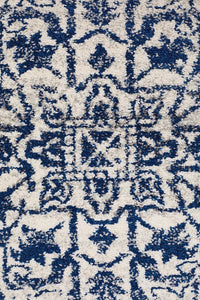 Aurora Horizon White Navy Transitional Rug