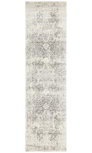 Aurora Dream White Silver Transitional Runner Rug