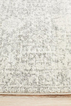 Aurora Dream White Silver Transitional Runner Rug