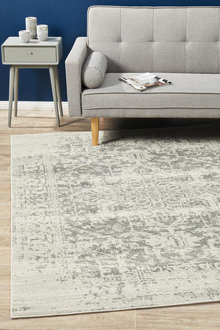 Aurora Dream White Silver Transitional Rug