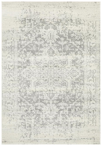 Aurora Dream White Silver Transitional Rug