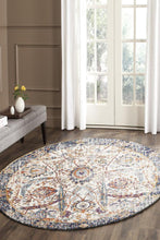 Evoke Peacock Ivory Transitional Round Rug