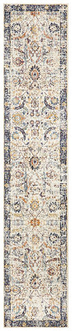 Aurora Peacock Ivory Transitional Runner Rug