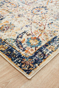 Aurora Peacock Ivory Transitional Runner Rug