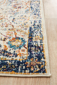 Aurora Peacock Ivory Transitional Runner Rug