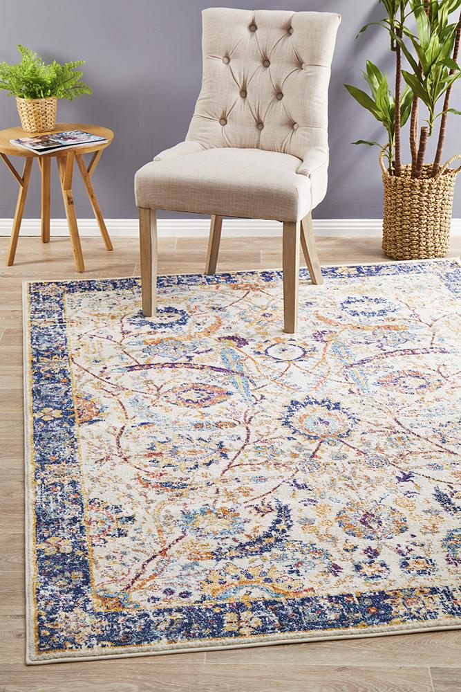 Aurora Peacock Ivory Transitional Rug