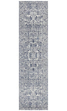 Aurora Frost Blue Transitional Runner Rug