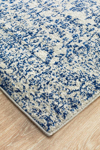 Aurora Frost Blue Transitional Runner Rug