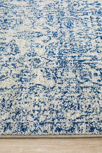 Aurora Frost Blue Transitional Runner Rug