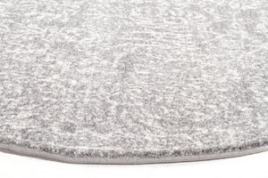 Evoke Homage Grey Transitional Round Rug