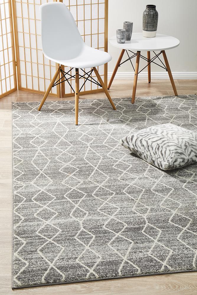 Aurora Remy Silver Transitional Rug