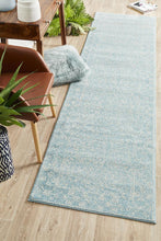 Aurora Depth Blue Transitional Runner Rug