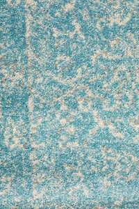 Aurora Depth Blue Transitional Runner Rug