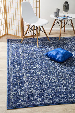 Aurora Artist Navy Transitional Rug