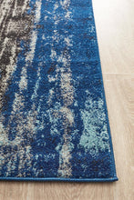 Aurora Transpose Blue Transitional Runner Rug