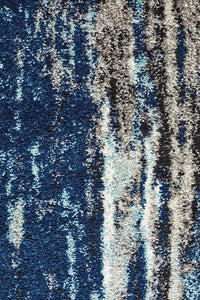 Aurora Transpose Blue Transitional Runner Rug