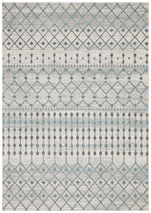 Aurora Slate White Transitional Rug