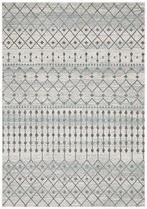 Aurora Slate White Transitional Rug